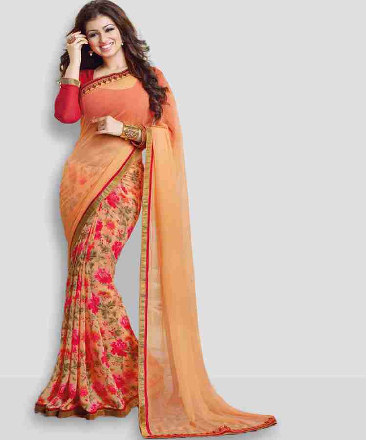 Chiffon saree online shopping flipkart top