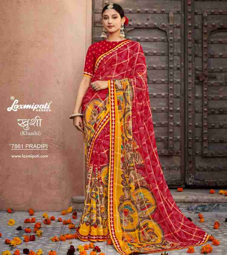 Laxmipati clearance bandhani sarees