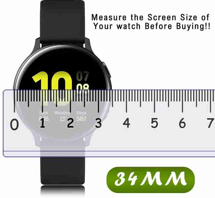 FCS Edge To Edge Screen Guard for 34 mm Universal Round Watch Screen Protector FCS Flipkart