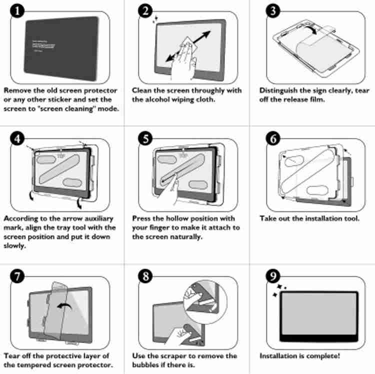 Grip Guard Edge To Edge Screen Guard for navigation player of