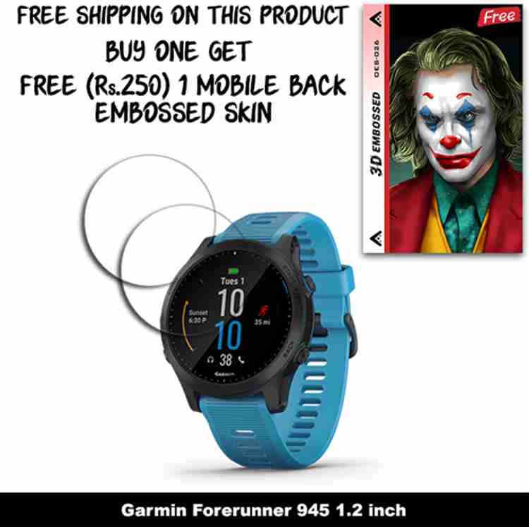 ARBAN Screen Guard for Garmin Forerunner 945 1.2 inch WITH FREE 250 RUPEES 1 3D EMBOSSED SKIN FOR MOBILE BACK W2S026 ARBAN Flipkart