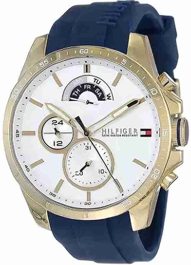 Tommy hilfiger white dial watch on sale