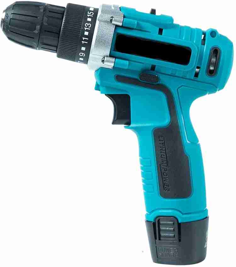 XDLB International Eletro Cordless Screwdriver Drill Machine 10 mm Left Right 12v with 2 Batteries XDLB XS4 Cordless Drill. LED Torch Variable