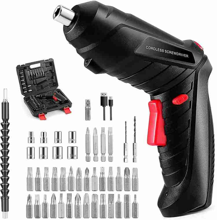 Cordless electric screwdriver set sale