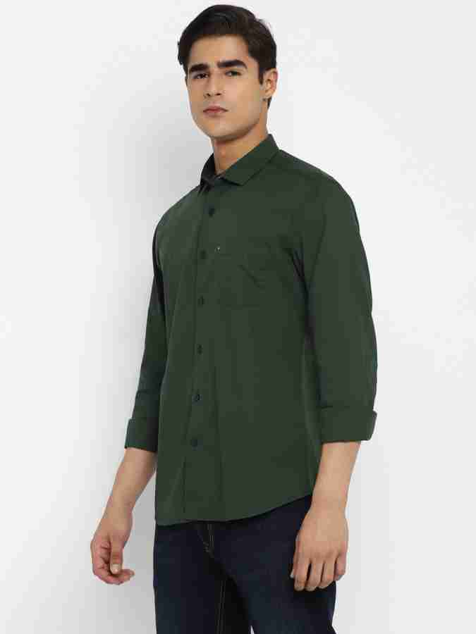 radhe fashion world Men Printed Casual Green Shirt - Buy radhe fashion  world Men Printed Casual Green Shirt Online at Best Prices in India