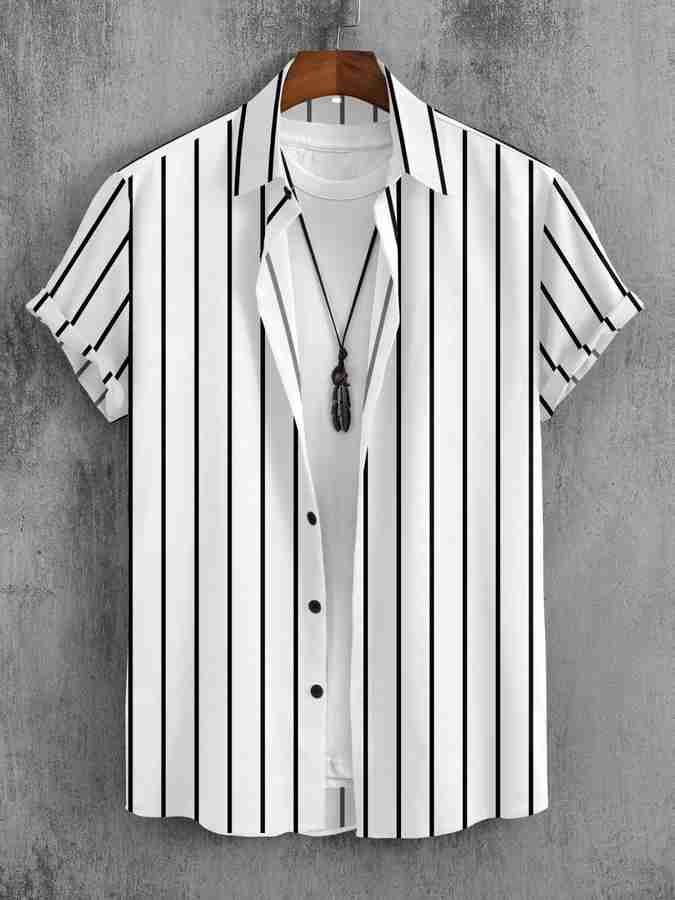 ZONANZA Men Striped Casual Black White Shirt Buy ZONANZA Men Striped Casual Black White Shirt Online at Best Prices in India Flipkart