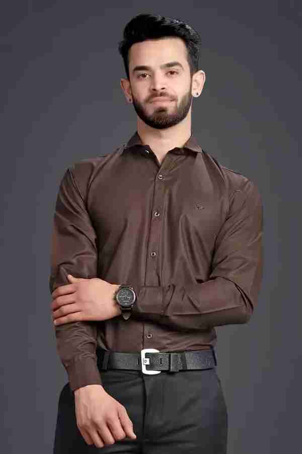 Light brown formal shirt store