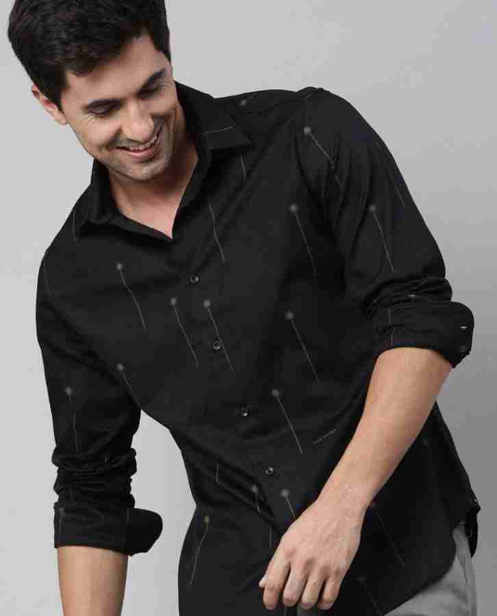 Jai Textiles Men Striped Casual Black Shirt - Buy Jai Textiles Men