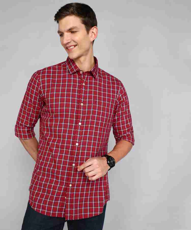 Red checkered deals shirt vans