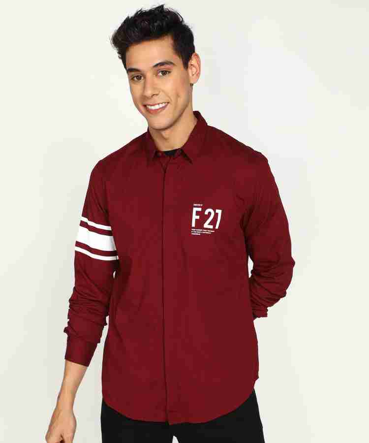 Maroon top forever 21 store