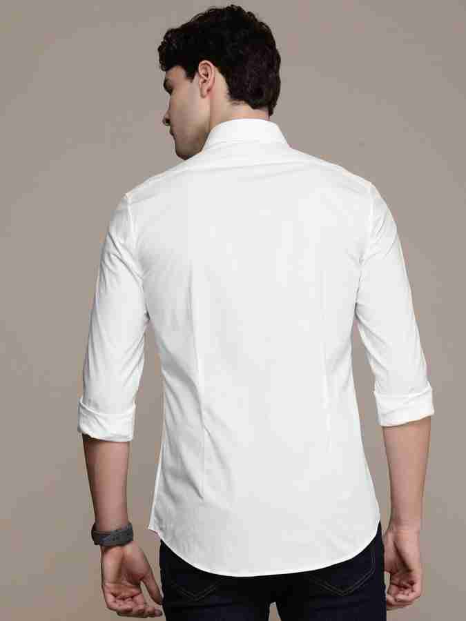 Calvin Klein Jeans Men Solid Casual White Shirt - Buy Calvin Klein Jeans  Men Solid Casual White Shirt Online at Best Prices in India