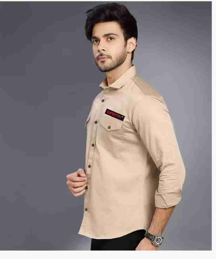 mens cream shirts online