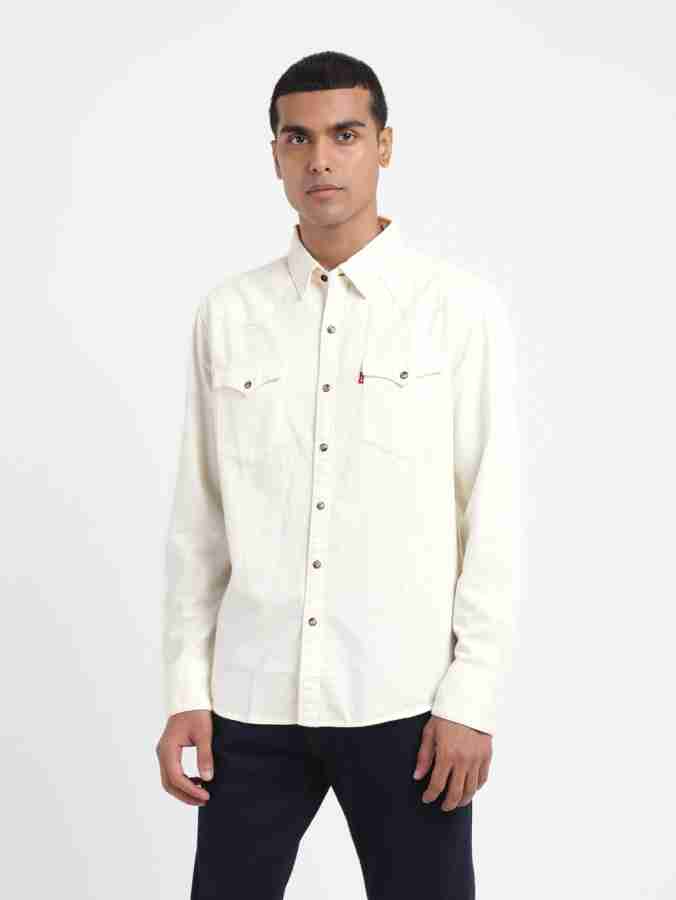 Levi's white deals denim shirt