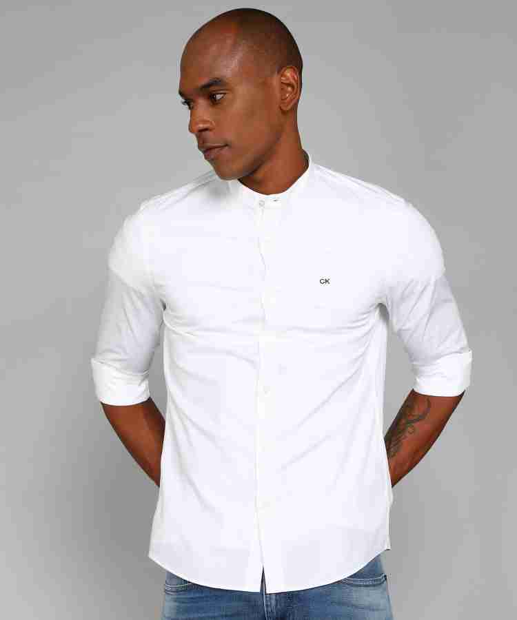 Calvin Klein Jeans Men Solid Casual White Shirt Buy Calvin Klein Jeans Men Solid Casual White Shirt Online at Best Prices in India Flipkart