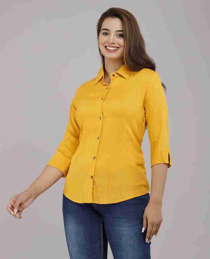 Lovelight Women Solid Casual Yellow Shirt Buy Lovelight Women Solid Casual Yellow Shirt Online at Best Prices in India Flipkart