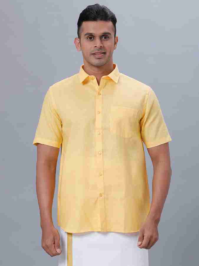 Ramraj Cotton Men Solid Casual Yellow Shirt Buy Ramraj Cotton Men Solid Casual Yellow Shirt Online at Best Prices in India Flipkart