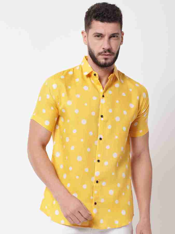 Yellow polka dot blouse outlet
