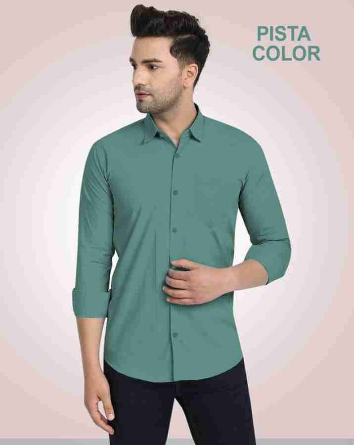 CHEAPSHIRTS Men Solid Casual Dark Green Shirt - Buy