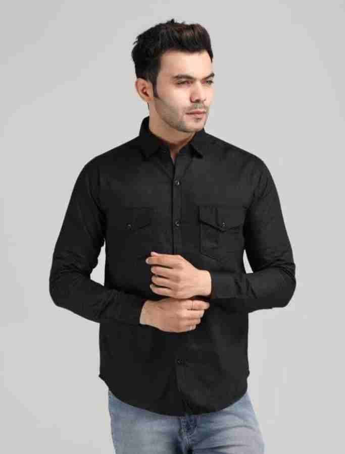 Black store shirt flipkart