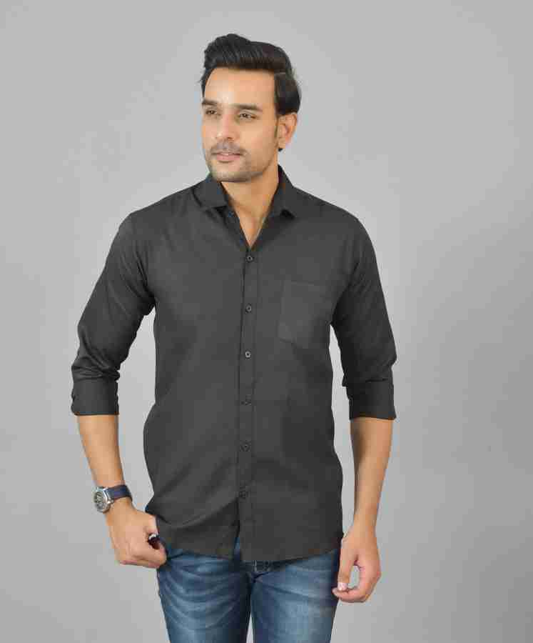 Rk Dresses Men Solid Casual Black Shirt Buy Rk Dresses Men Solid Casual Black Shirt Online at Best Prices in India Flipkart