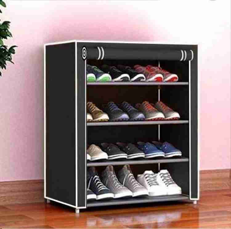 KOnlineShop 4 layer havy PVC pipe footwear with door Plastic Shoe Stand Price in India Buy KOnlineShop 4 layer havy PVC pipe footwear with door Plastic Shoe Stand online at Flipkart