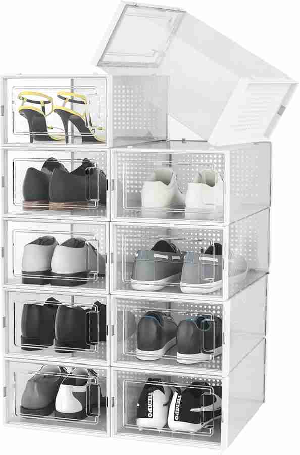 Rectangular shoe clearance storage box