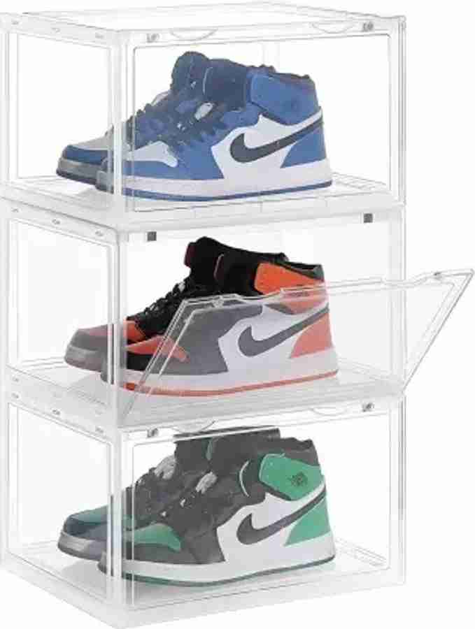 LOOKOUT Transparent shoe rack with magnetic lock Plastic Shoe Rack Price in India Buy LOOKOUT Transparent shoe rack with magnetic lock Plastic Shoe Rack online at Flipkart