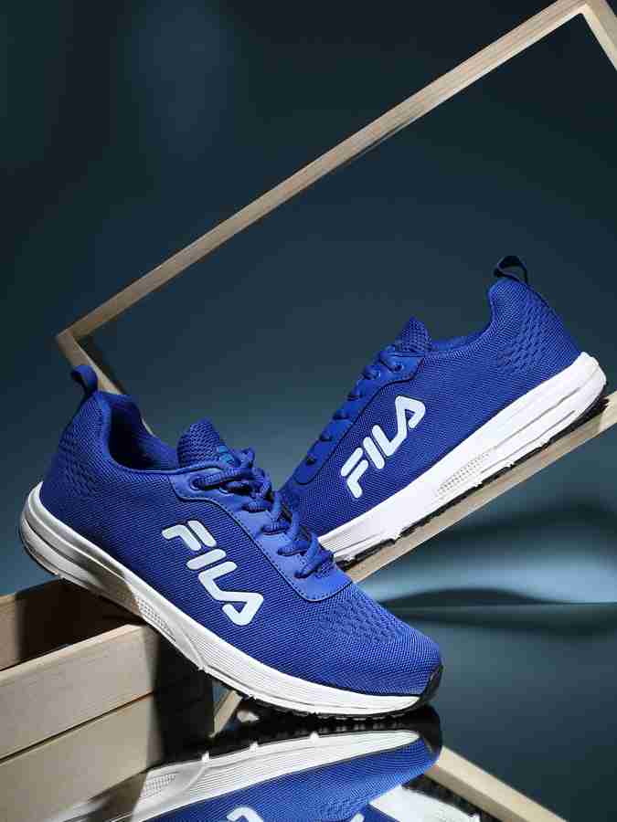 Blue best sale fila shoes