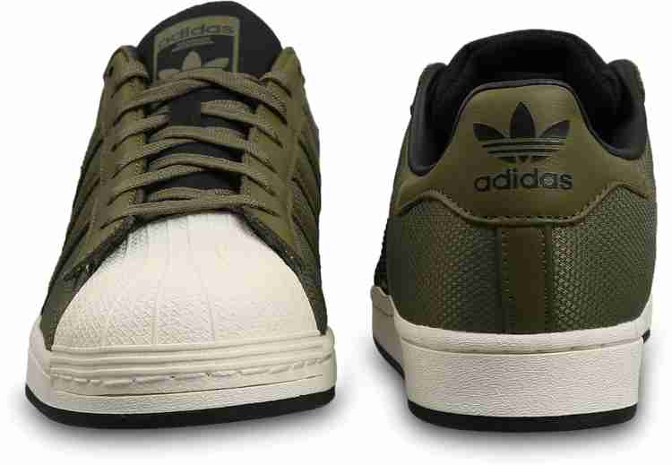 Olive green adidas top new arrivals