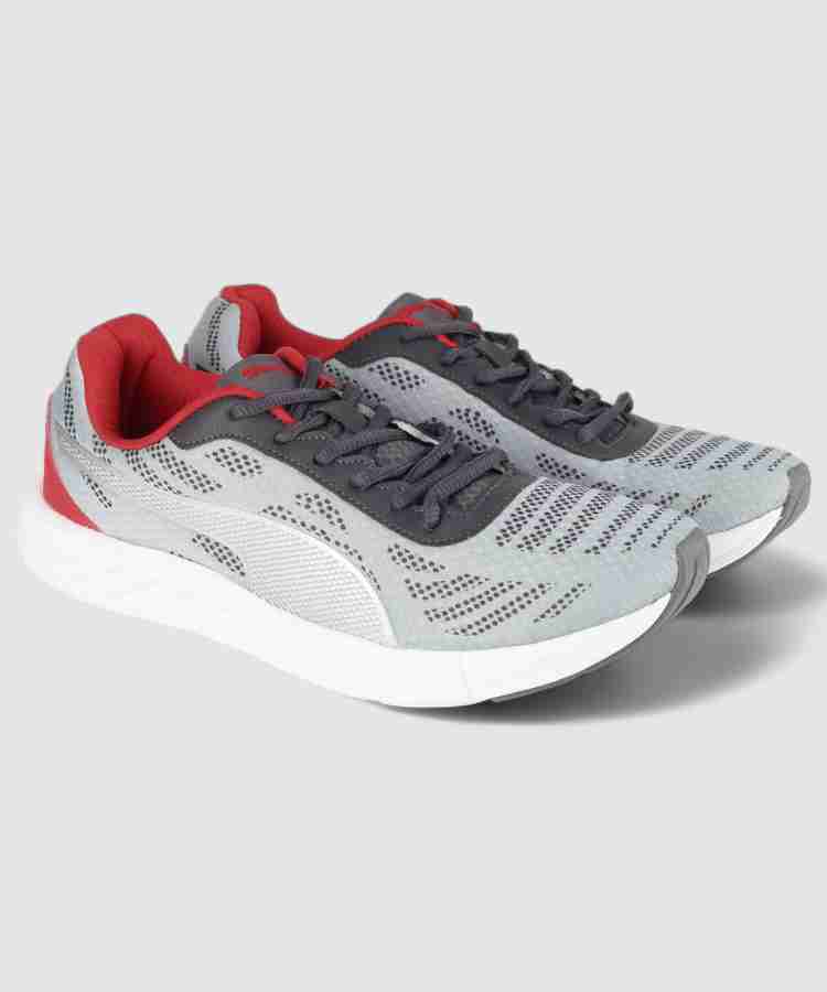 PUMA Meteor IDP Running Shoes For Men Buy Quarry Asphalt High Risk Red Color PUMA Meteor IDP Running Shoes For Men Online at Best Price Shop Online for Footwears in India