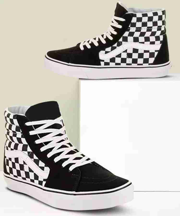Checkered van high tops on sale