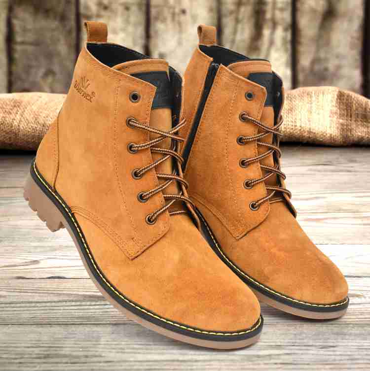 Mens brown cheap suede boots