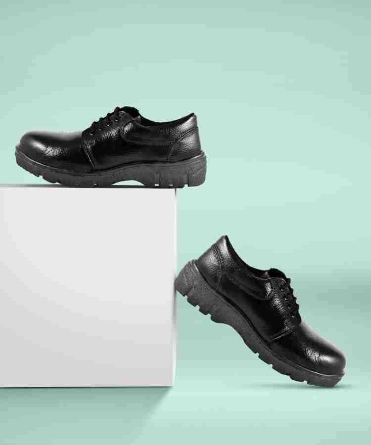 Joker Steel toe leather safety shoe office Black Formal Safety