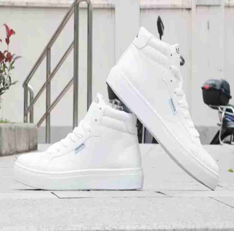 Mens white best sale high tops