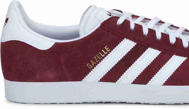 Adidas gazelle maroon on sale mens