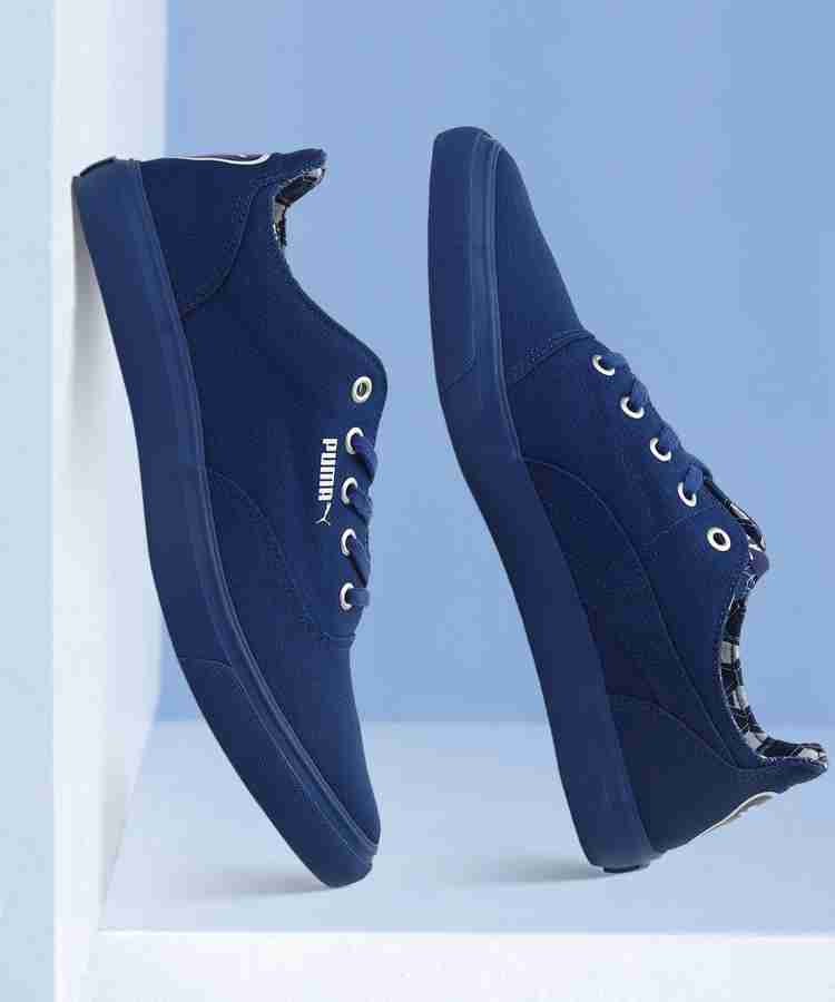 Puma blue canvas fashion shoes