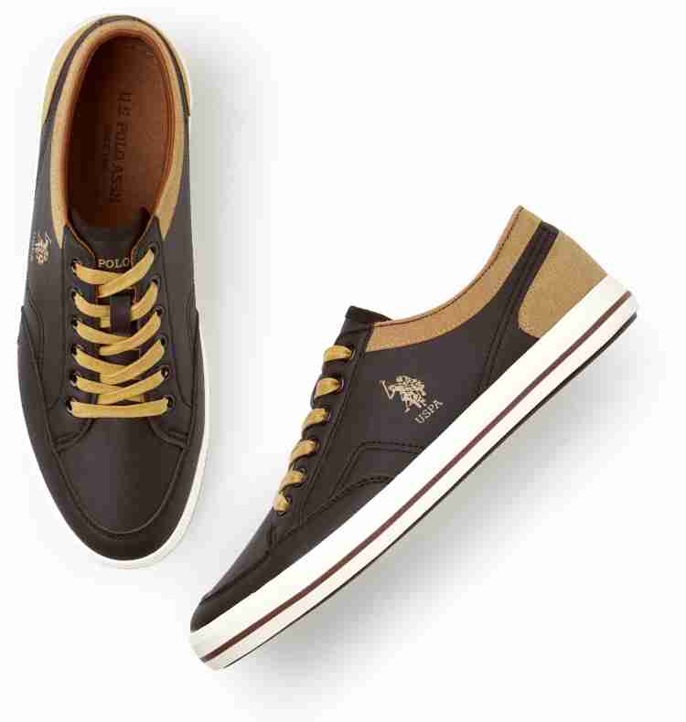 Us polo outlet brown sneakers