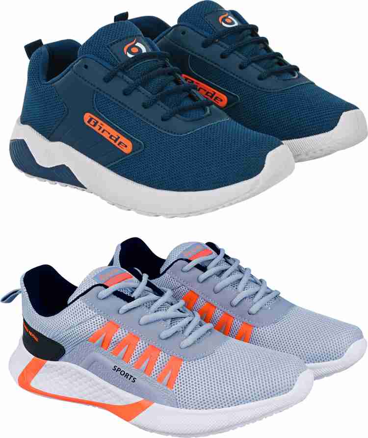 BIRDE Premium Sports Shoes For Men Pack Of 2 Walking Shoes For Men