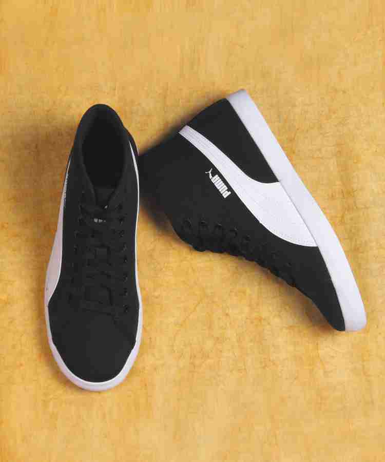 PUMA Elsu v2 Mid CV IDP Mid Ankle Sneakers For Men Buy black white Color PUMA Elsu v2 Mid CV IDP Mid Ankle Sneakers For Men Online at Best Price Shop