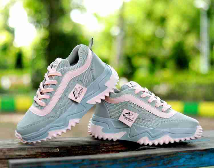 Pink and green gym shoes store