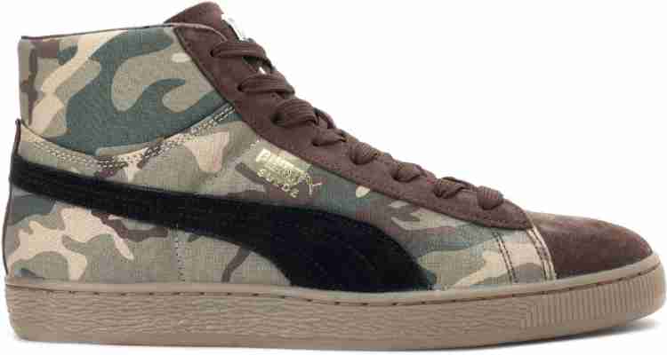 PUMA Suede Mid Classic Rugged Sneakers For Men Buy Cornstalk Color PUMA Suede Mid Classic Rugged Sneakers For Men Online at Best Price Shop Online for Footwears in India Flipkart