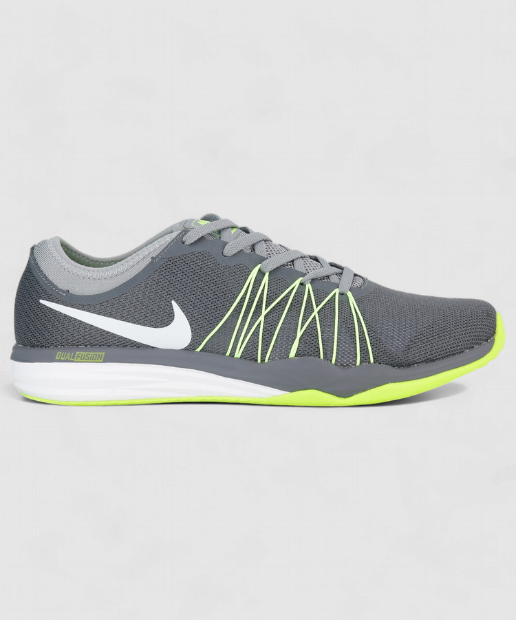NIKE DUAL FUSION TR HIT Training Shoes For Men - Buy DARK  GREY/WHITE-STEALTH-VOLT Color NIKE DUAL FUSION TR HIT Training Shoes For  Men Online at Best Price - Shop Online for Footwears