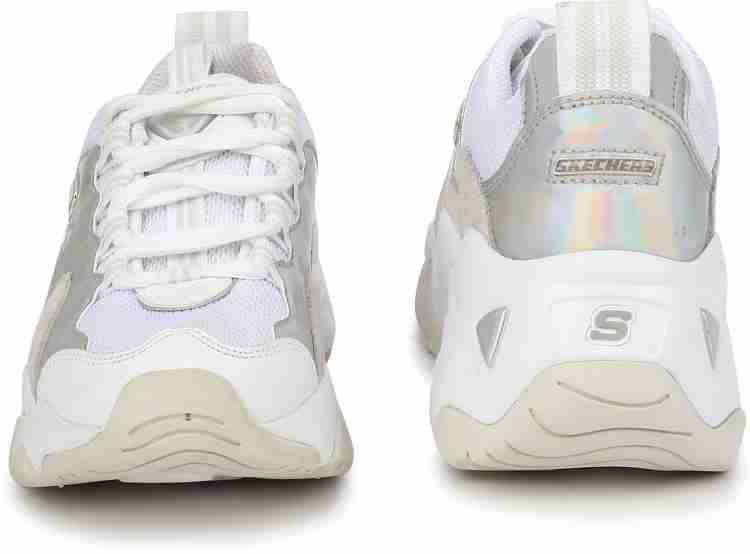 Skechers d'lites best sale 2 silver