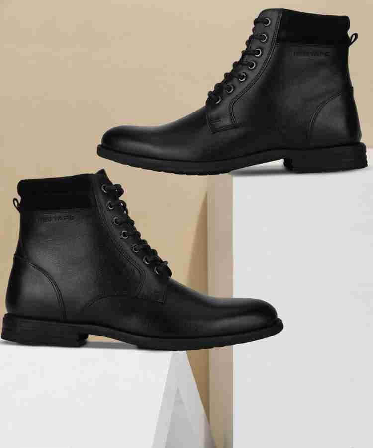 Red tape clearance black boots