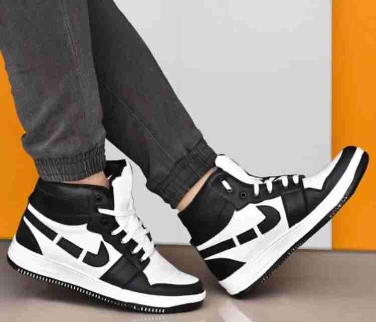 Ottrers High Neck Shoes Premium Quality Black Sneakers For Men Buy Ottrers High Neck Shoes Premium Quality Black Sneakers For Men Online at Best Price Shop Online for Footwears in