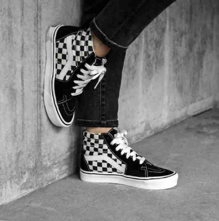 Vans high tops mens clearance checkered