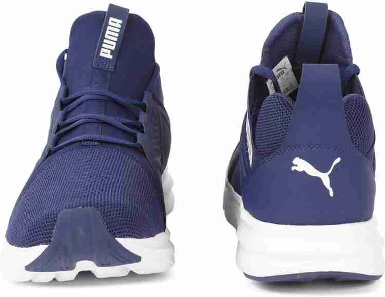 PUMA Enzo Mesh Running Shoes For Men Buy Blue Depths Puma White Color PUMA Enzo Mesh Running Shoes For Men Online at Best Price Shop Online for Footwears in India