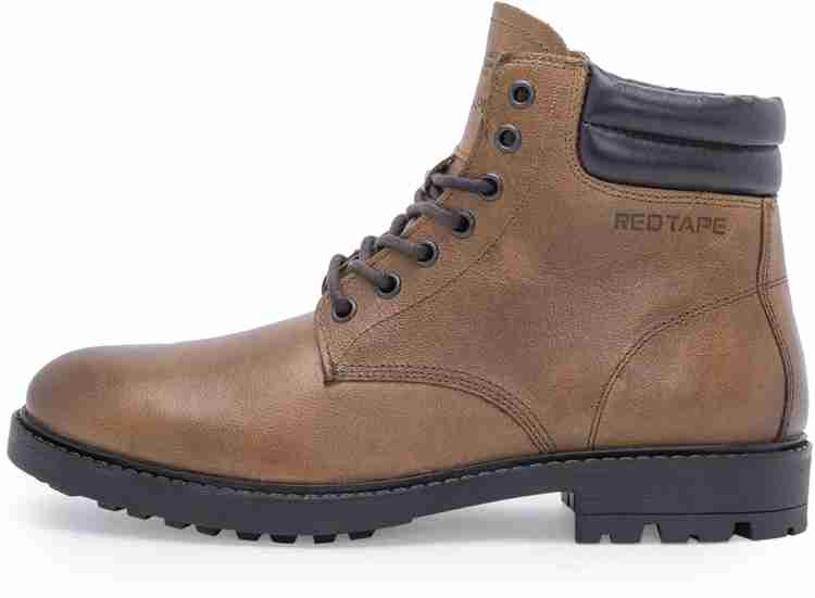 Red tape hot sale boots flipkart