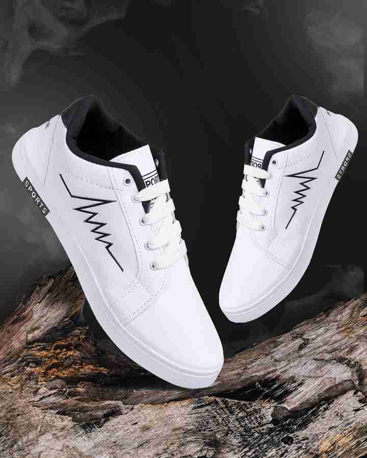 Tying Latest Exclusive Affordable Collection of Trendy Stylish White Casual Shoes Running Shoes For Men Buy Tying Latest Exclusive Affordable Collection of Trendy Stylish White Casual Shoes Running Sh...
