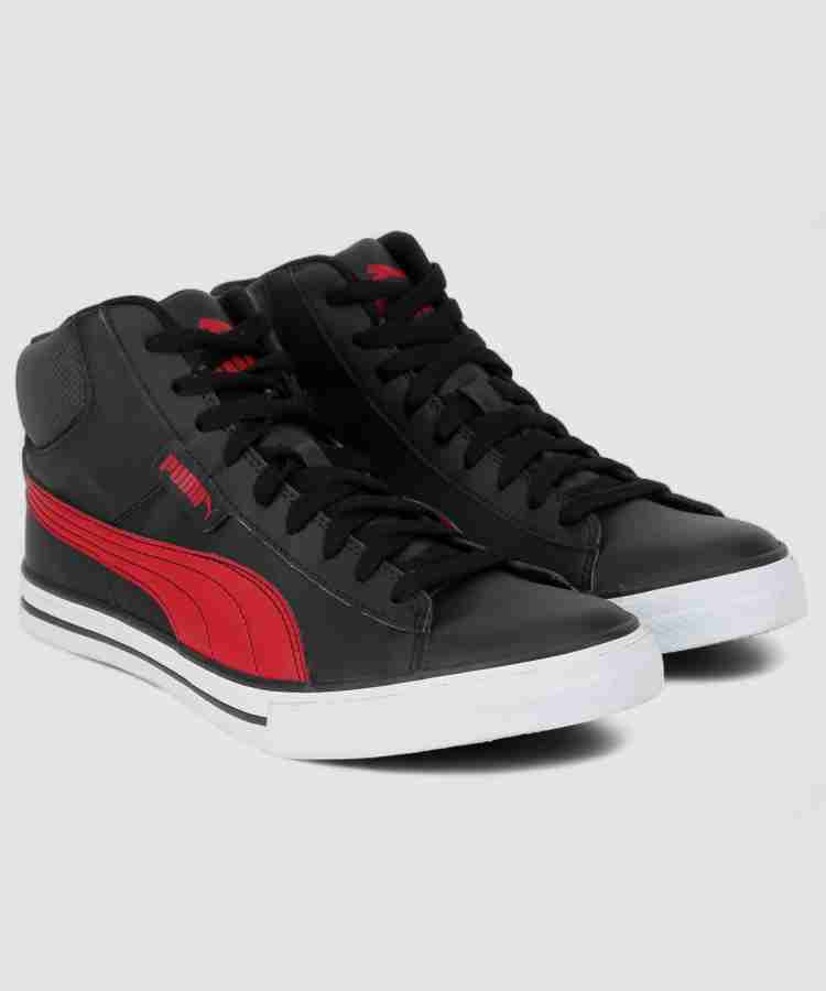 PUMA Salz Mid DP Sneakers For Men Buy Puma Black High Risk Red Color PUMA Salz Mid DP Sneakers For Men Online at Best Price Shop Online for Footwears in India